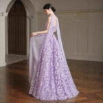 High-end strapless evening gown (Custom-made item; non-returnable/non-exchangeable)
