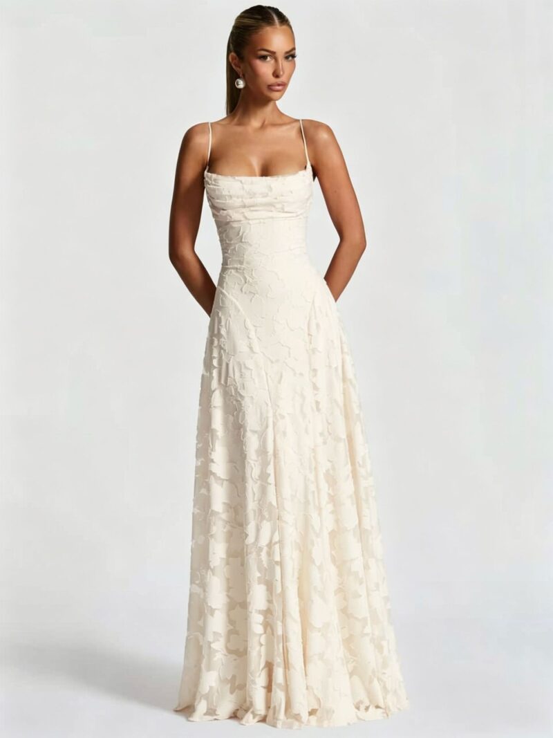 Multicolor camisole gown,The fabric is soft.