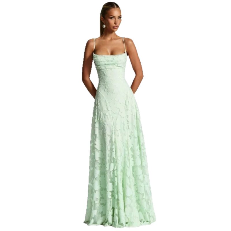 Multicolor camisole gown,The fabric is soft.