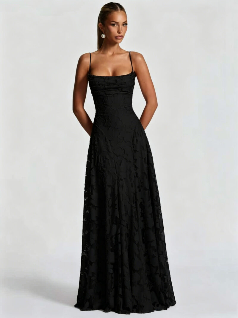 Multicolor camisole gown,The fabric is soft.