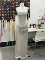 Boned, form-fitting lace-up design with drawstring