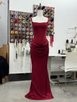Boned, form-fitting lace-up design with drawstring