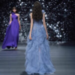 Sheer tulle maxi dress evening gown.