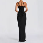 Boned, form-fitting lace-up design with drawstring