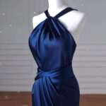 Halter-neck evening gown evening dress