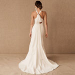 French-style lace fishtail skirt evening dress