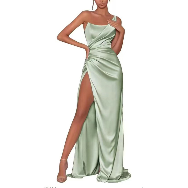 Multi-colored evening gowns, bridesmaid dresses
