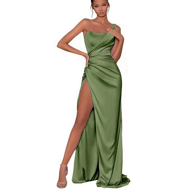 Multi-colored evening gowns, bridesmaid dresses