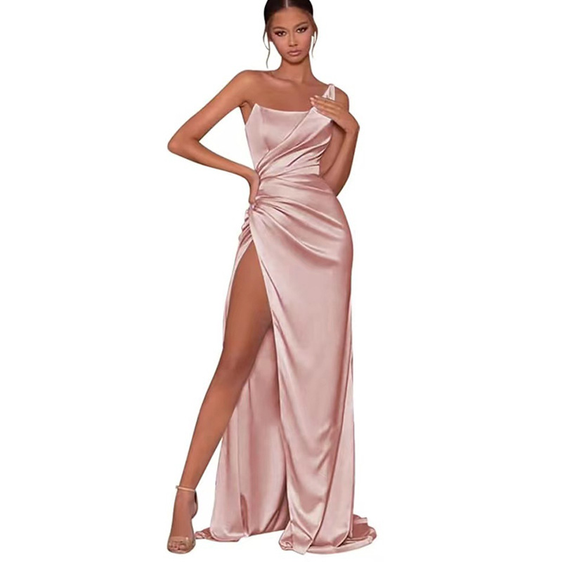 Multi-colored evening gowns, bridesmaid dresses