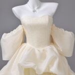 Double-layered, three-dimensional design performance gown