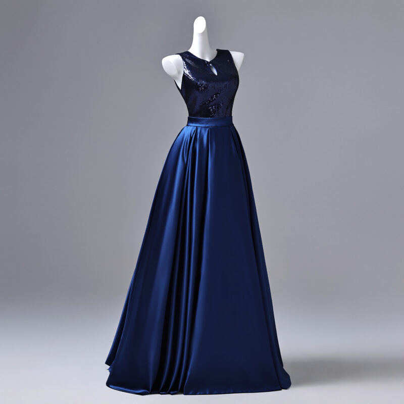 Long sequin-embellished tank dress Evening Dress