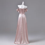 Satin fabric with a simple, elegant design. Formal Dress