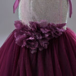 Uniquely designed two-tone fishtail skirt Evening Dress