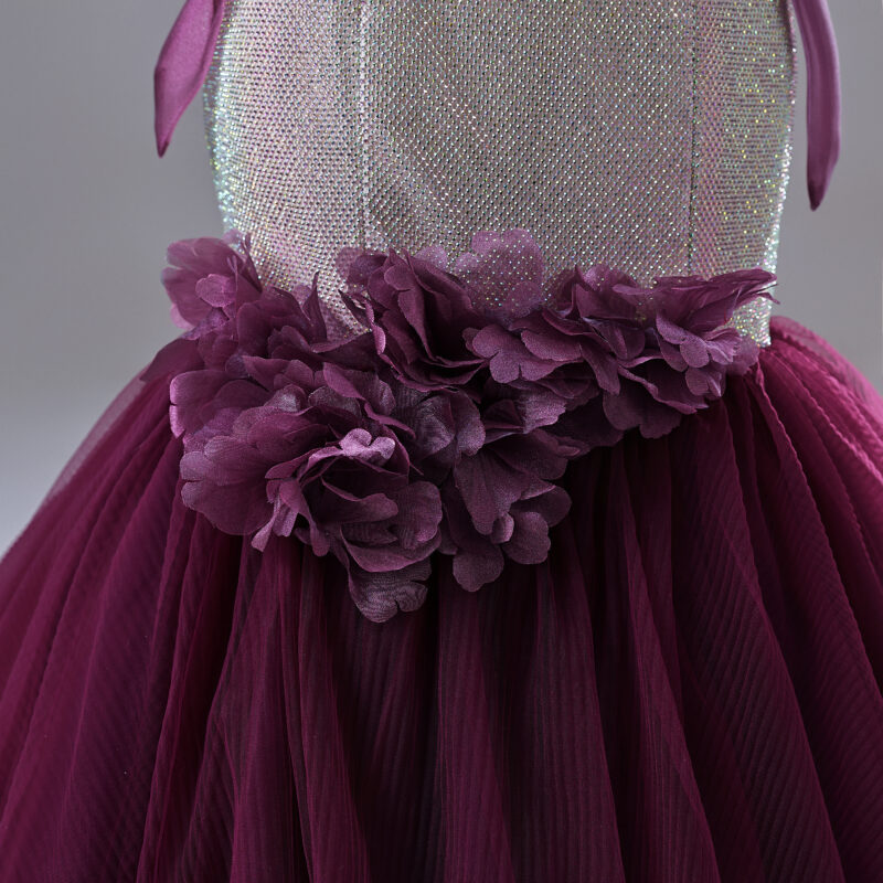Uniquely designed two-tone fishtail skirt Evening Dress