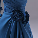 Blue satin dress Formal Dress