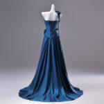 Blue satin dress Formal Dress