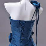 Blue satin dress Formal Dress