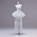 Short tulle skirt with a train Evening Dress