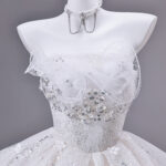 Short tulle skirt with a train Evening Dress