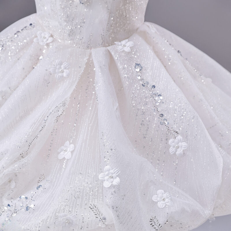 Short tulle skirt with a train Evening Dress