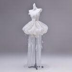 Short tulle skirt with a train Evening Dress