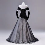 French-style aristocratic dress—suitable for evening parties and concerts formal dress