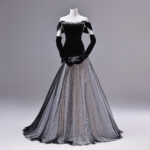French-style aristocratic dress—suitable for evening parties and concerts formal dress
