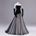 French-style aristocratic dress—suitable for evening parties and concerts formal dress
