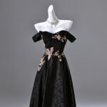 High-end embroidered formal gown