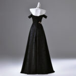 High-end embroidered formal gown