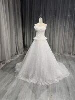 Multi-layered wedding dress