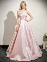 Pink fluorescent gown