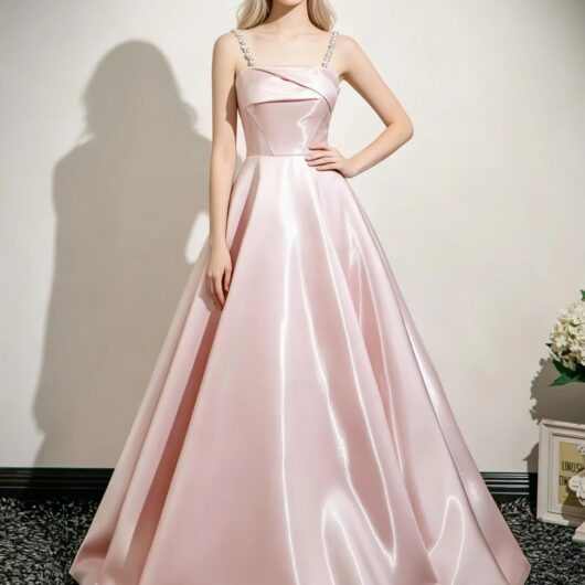 Pink fluorescent gown