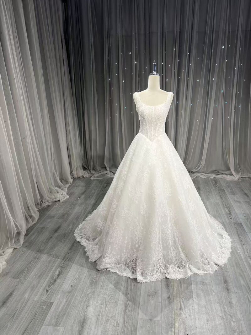 Multi-layered wedding dress