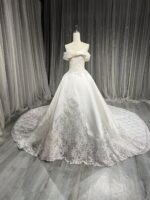 Multi-layered wedding dress desig