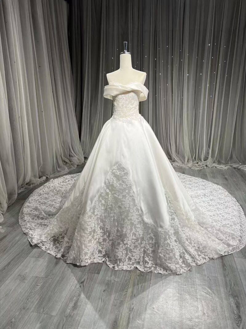 Multi-layered wedding dress desig