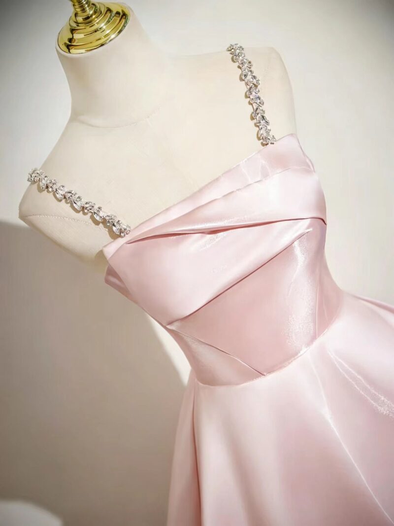 Pink fluorescent gown
